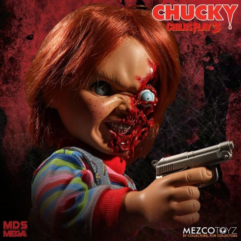 Figura Chucky Pizza Face Parlante 38 cm