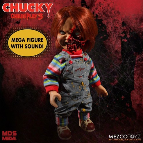 Figura Chucky Pizza Face Parlante 38 cm