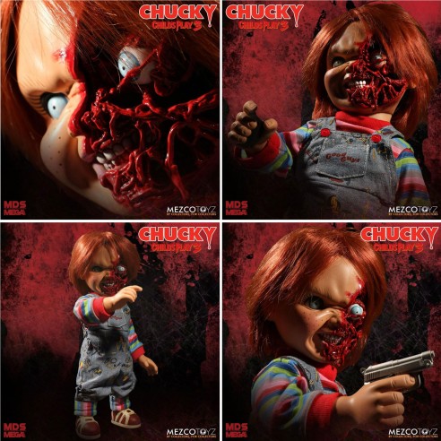 Figura Chucky Pizza Face Parlante 38 cm