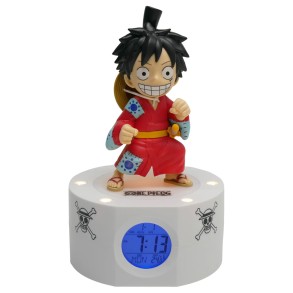 Reloj Despertador Luminoso Luffy 18 cm
