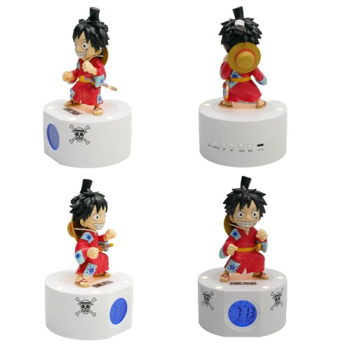 Reloj Despertador Luminoso Luffy 18 cm