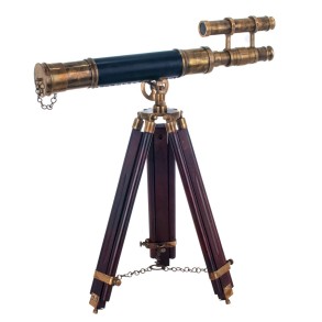 Telescopio Vintage con Trípode