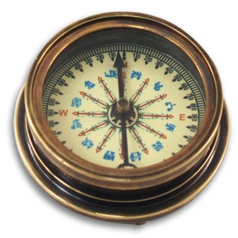 Brújula con Calendario Perpetuo Vintage