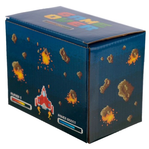 Taza Videojuego Pixel Asa Mando Play Game Over