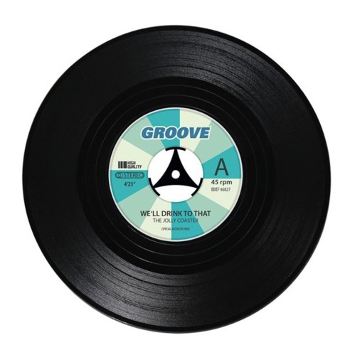 Set 4 Posavasos Discos Vinilo