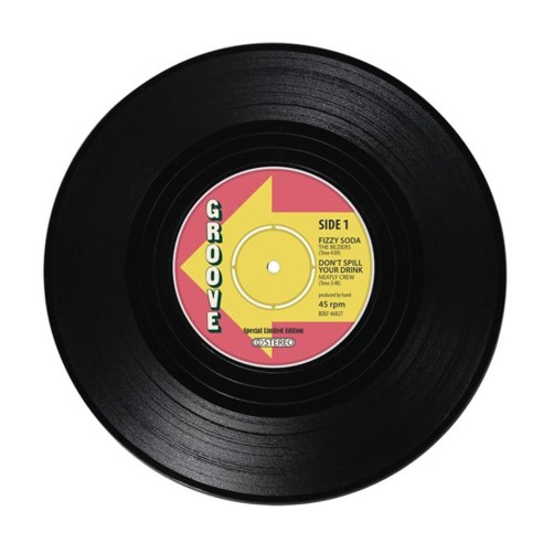 Set 4 Posavasos Discos Vinilo