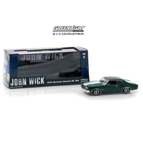 Coche Chevrolet Chevelle SS 396 "John Wick 2" (1970) Escala 1:43
