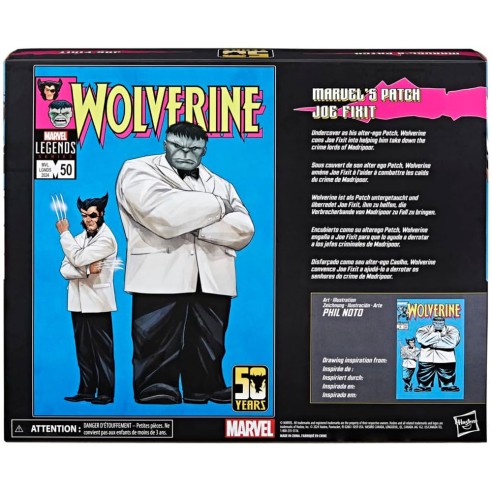 Set 2 Figuras Patch & Joe Fixit Wolverine X-Men Marvel Legends Articuladas 20 cm