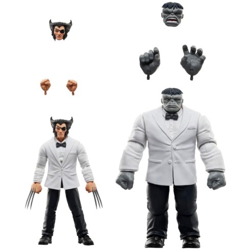 Set 2 Figuras Patch & Joe Fixit Wolverine X-Men Marvel Legends Articuladas 20 cm