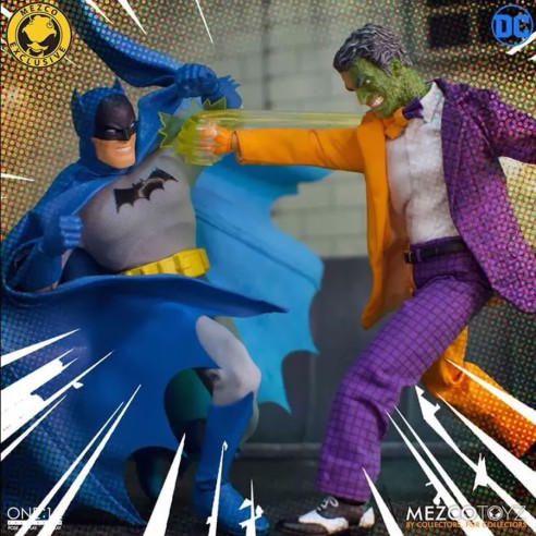 Figuras Batman Vs Twi-Face Golde Age 17 cm. DC Universe One