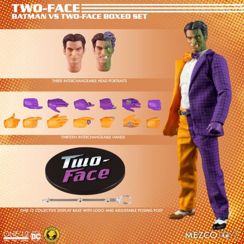 Figuras Batman Vs Twi-Face Golde Age 17 cm. DC Universe One