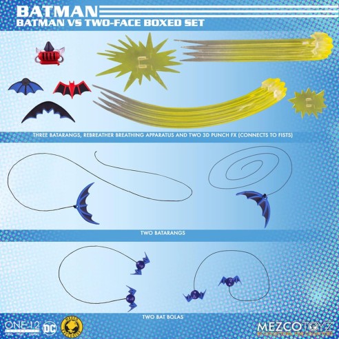 Figuras Batman Vs Twi-Face Golde Age 17 cm. DC Universe One