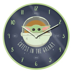 Reloj de Pared Mandalorian Cutest in the Galaxy
