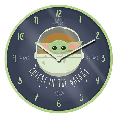 Reloj de Pared Mandalorian Cutest in the Galaxy