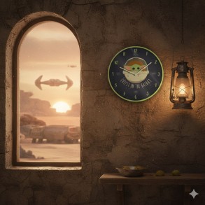 Reloj de Pared Mandalorian Cutest in the Galaxy 2