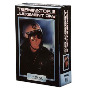 Terminator 2 Figura Ultimate T-1000 en Moto - 18 cm.