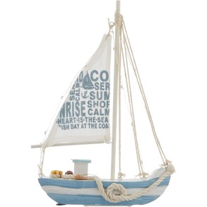 Barco de Vela de Madera con 13 Luces Led 2