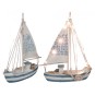 Barco de Vela de Madera con 13 Luces Led