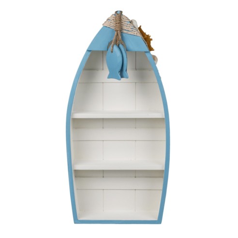 Bote de Madera Decoración Marina