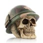 Hucha Calavera Soldado con Casco y Balas
