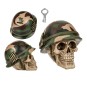 Hucha Calavera Soldado con Casco y Balas