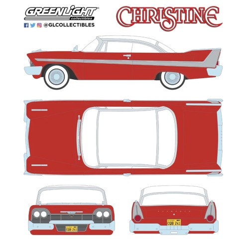 Réplica Plymouth Fury "Christine" 1958 Escala 1:24