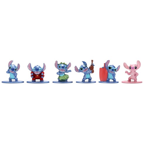 Set 6 Figuras Disney Lilo & Stitch Nano 4 cm
