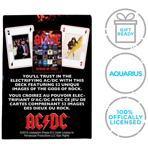 Baraja Póker AC/DC In Rock We Trust