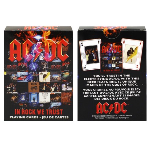 Baraja Póker AC/DC In Rock We Trust