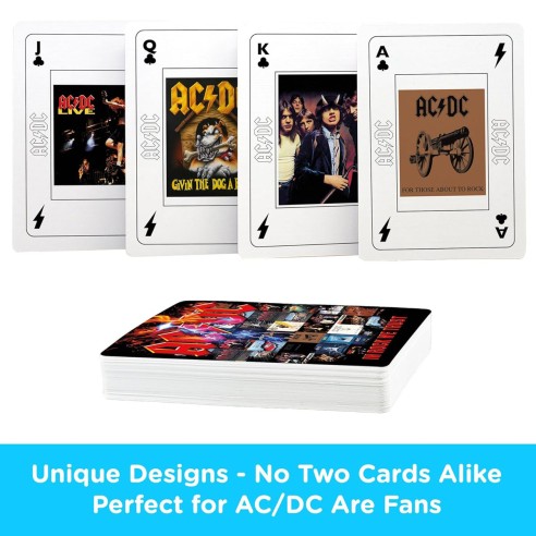 Baraja Póker AC/DC In Rock We Trust