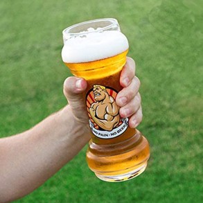 Vaso de Cerveza con Forma de Pesa de Gimnasio