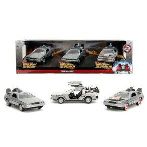Set 3 Coches Regreso Futuro Escala 1:32