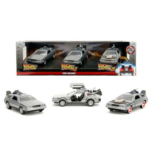 Set 3 Coches Regreso Futuro Escala 1:32