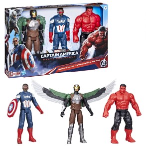Set 3 Figura Avengers Captain América: Brave New World