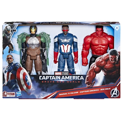 Set 3 Figura Avengers Captain América: Brave New World
