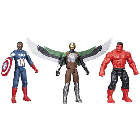 Set 3 Figura Avengers Captain América: Brave New World