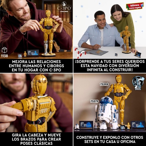Lego Star Wars C-3PO Figura de Droide 75398 