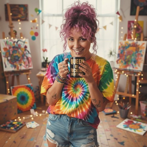 Taza Gigante Queen of Fucking Everything