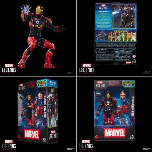 Figura Iron Man (Mark 72) 15 cm - Marvel Legends Series Build A Figure