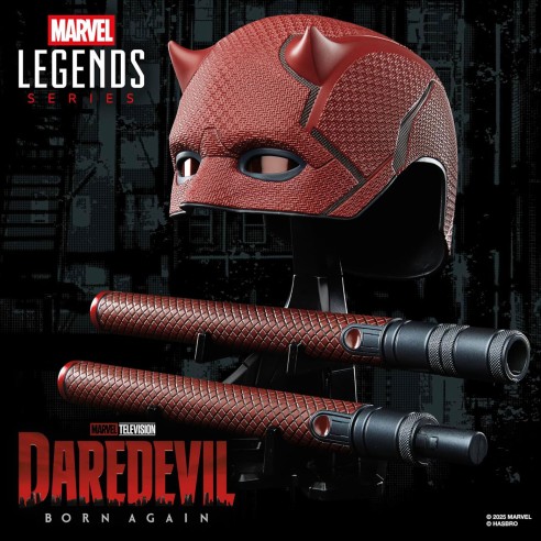 Máscara  Daredevil & Bastón Premium 1:1 - Born Again Marvel Legends Series