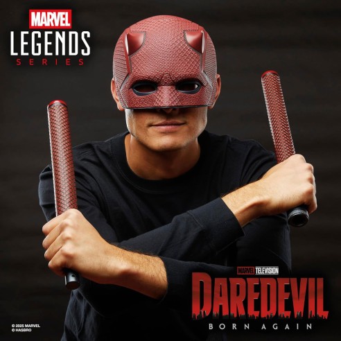 Máscara  Daredevil & Bastón Premium 1:1 - Born Again Marvel Legends Series