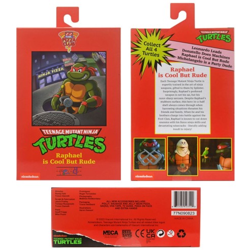 Figura Raphael VHS 18 cm - Tortugas Ninja