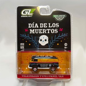Coche Volkswagen Type 2 Panel Van - Día de los Muertos Escala 1:64 2