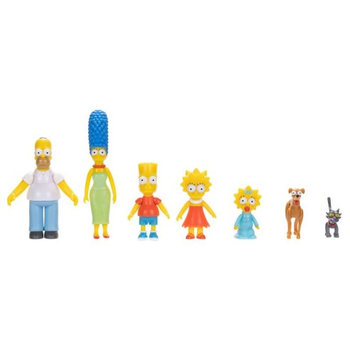 Conjunto 7 Figuras Familia Los Simpsons 6 cm