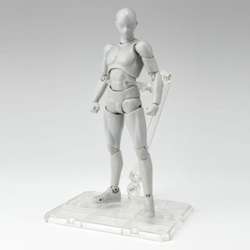 Caballete Tamashii Stage para Figuras Act.4 for Humanoid Clear 14 cm