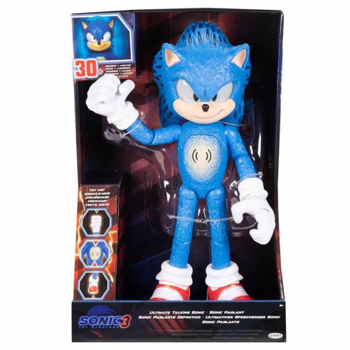 Figura Sonic Interactiva La Película Sonic 3 - 35 cm