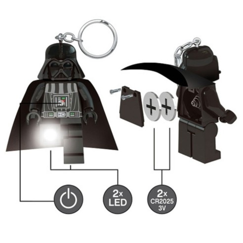 Llavero LEGO Star Wars con Iluminación Darth Vader 8 cm