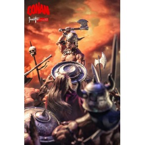 Figura Conan el Bárbaro Escala 1/12 17 cm - Frazetta Girls 2