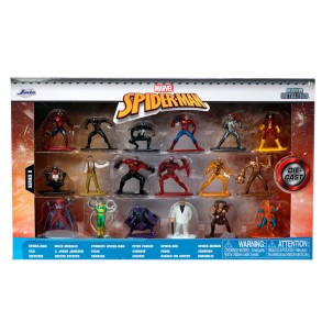 Set 18 Figuras Spider-Man 4 cm Marvel Nano Metalfigs