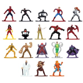Set 18 Figuras Spider-Man 4 cm Marvel Nano Metalfigs 2